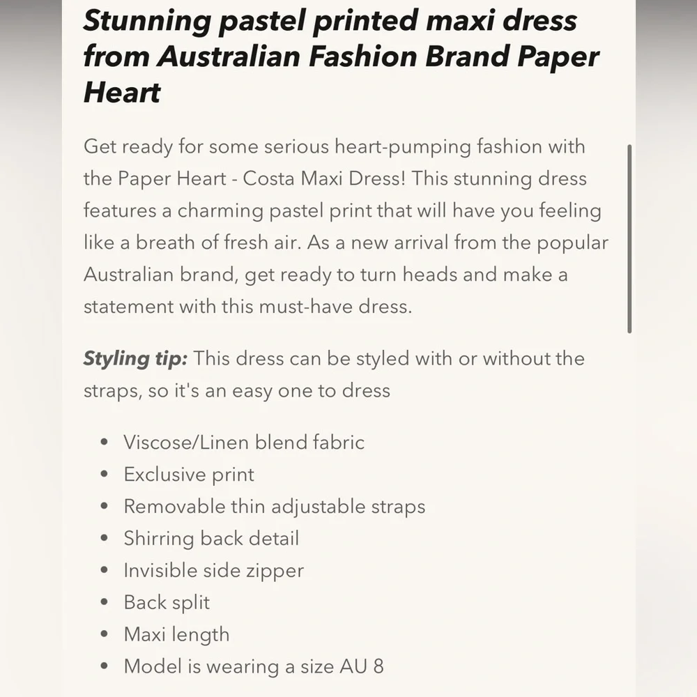 Paper Heart Maxi Dress - Picture 5 of 11